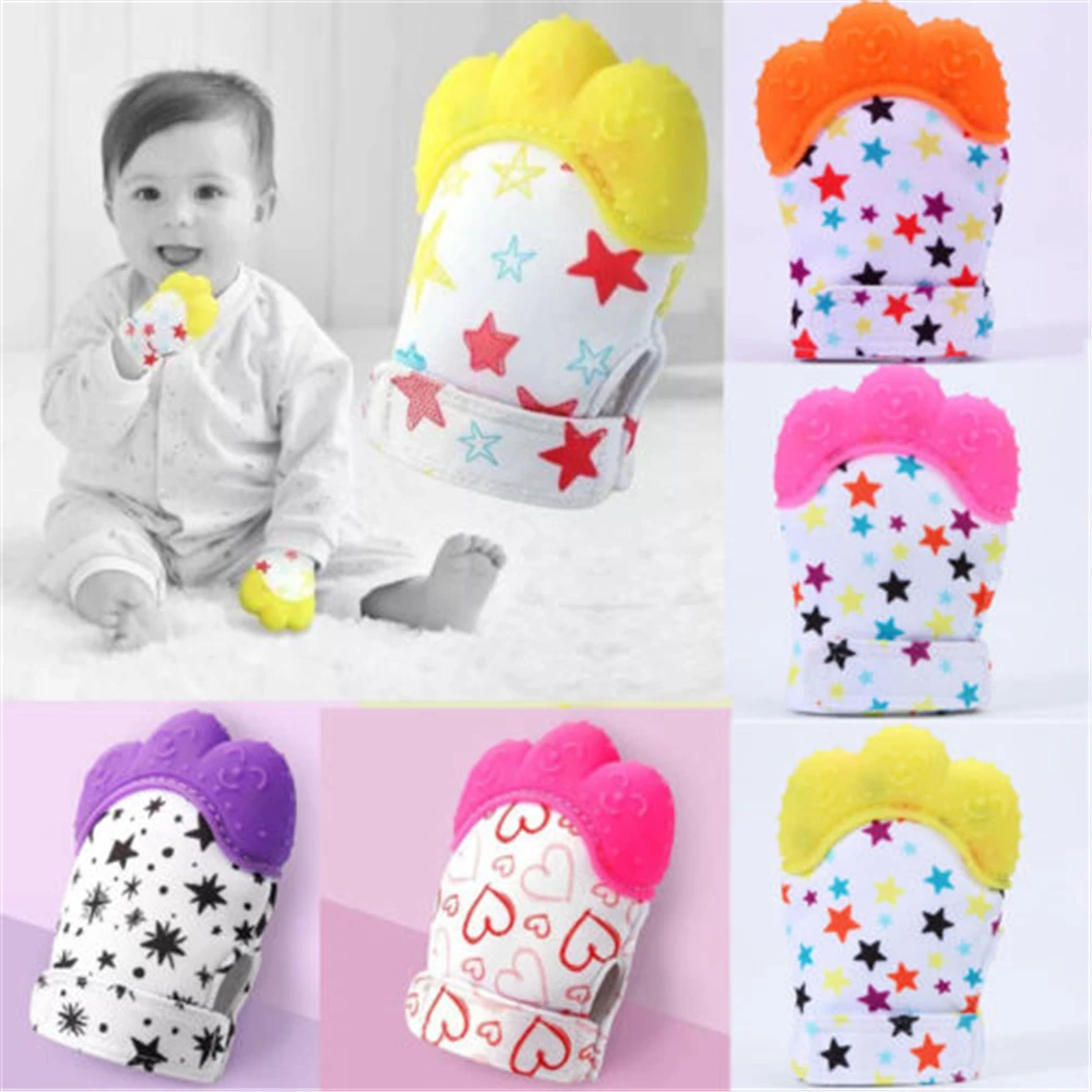 Пищевые силиконовые молярные перчатки для ухода за зубами успокаивающие