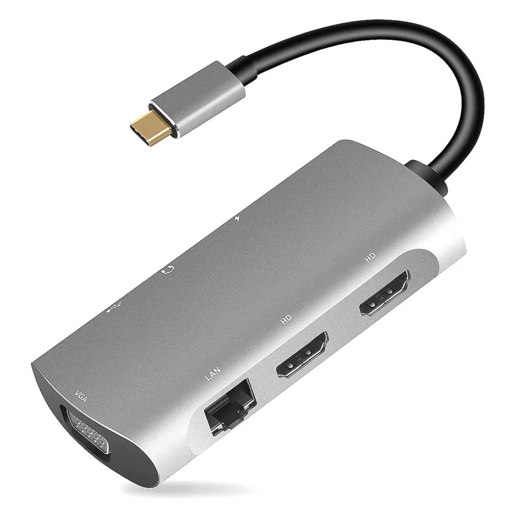 

Док-станция для ноутбука с двумя мониторами, адаптер USB C, 3 порта USB с двойным HDMI-совместимым 100 Вт, док-станция для зарядки PD