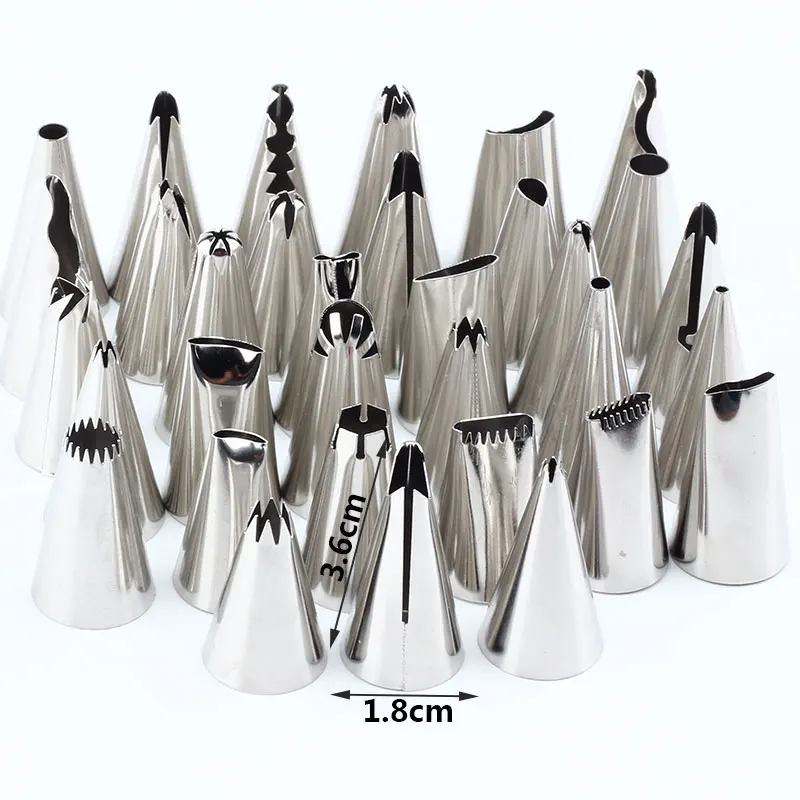 62 шт./компл. кондитерские изделия для глазировки из нержавеющей стали
