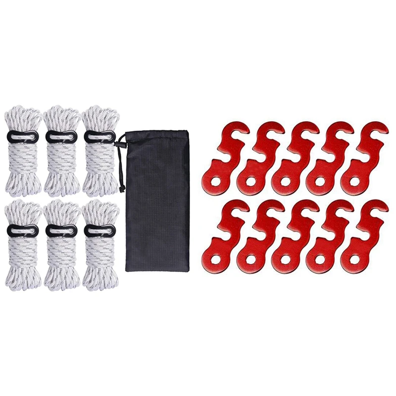 

6 шт мастер тентов Ropes-4Mm отражающий шнур шатер направляющего выступа для изготовления палаток 10 шт. Регулировочная палатка трос ремней