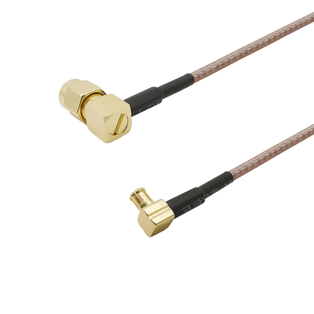 Коаксиальный кабель со штекером SMA и MCX разъем под прямым углом 90 градусов RG316