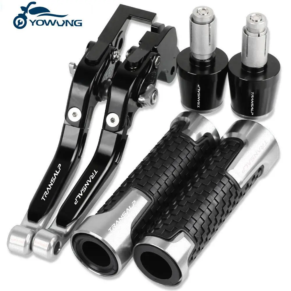 

TRANSALP 600 Motorcycle Aluminum Brake Clutch Levers Handlebar Hand Grips ends For HONDA TRANSALP600VP VR VS 1993 1994