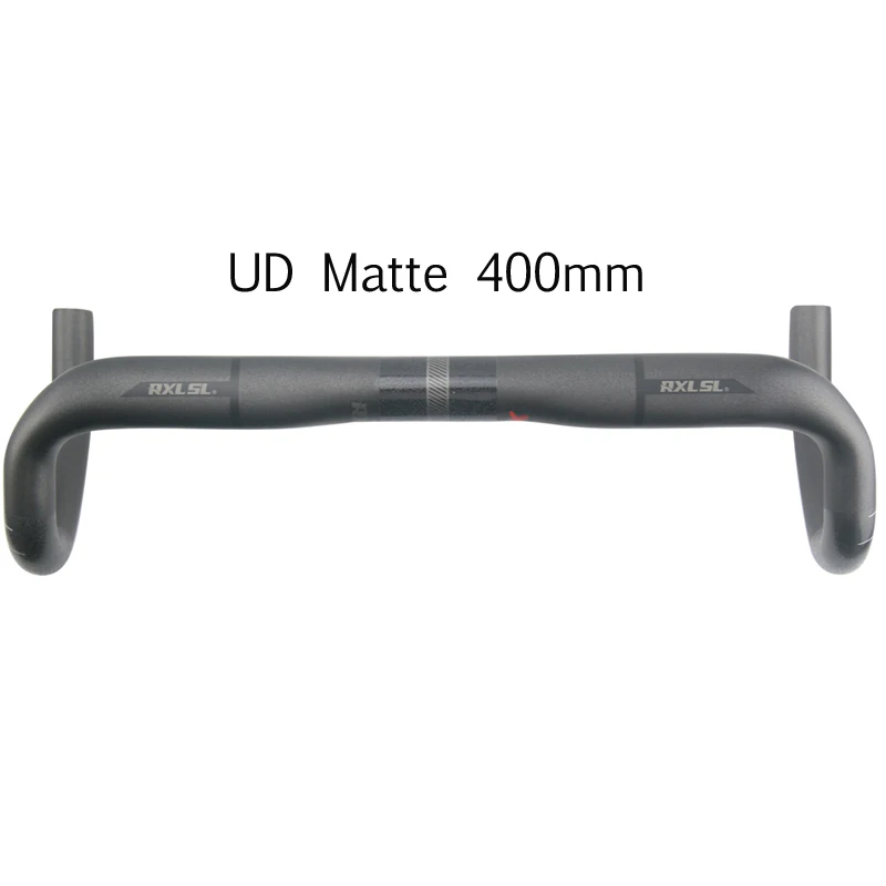 UD Matte 400mm Руль из углеродного волокна, 31,8 мм RXL SL, руль для шоссейного велосипеда, руль черный труба из углеродистого волокна 3 K/UD матовый руль велосипеда 400/420/440 мм падение руль - Цвет: UD Matte 400mm