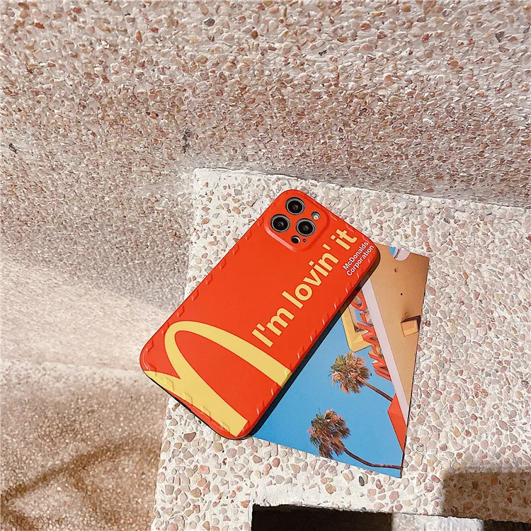

Iphone Case Mcdonalds Mobile Phone Case Is Suitable for 11Promax/12Pro Soft and Hard Mobile Phone Cases 7/8 7Plus/8Plus Xr X