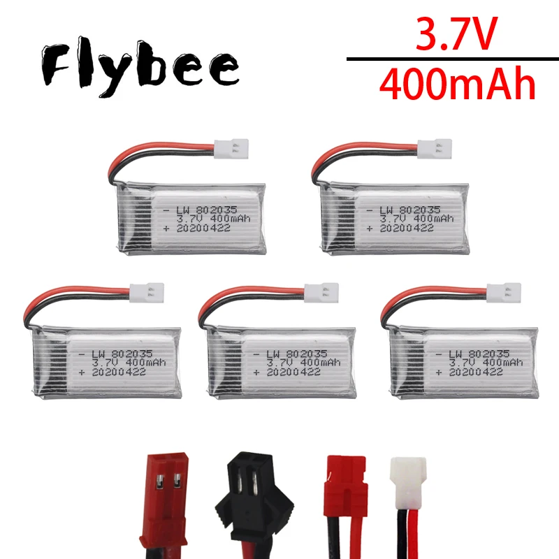 3 7 V 400 мА/ч 35C Lipo Батарея для X4 H107 H31 KY101 E33C E33 U816A V252 H6C Квадрокоптер с дистанционным