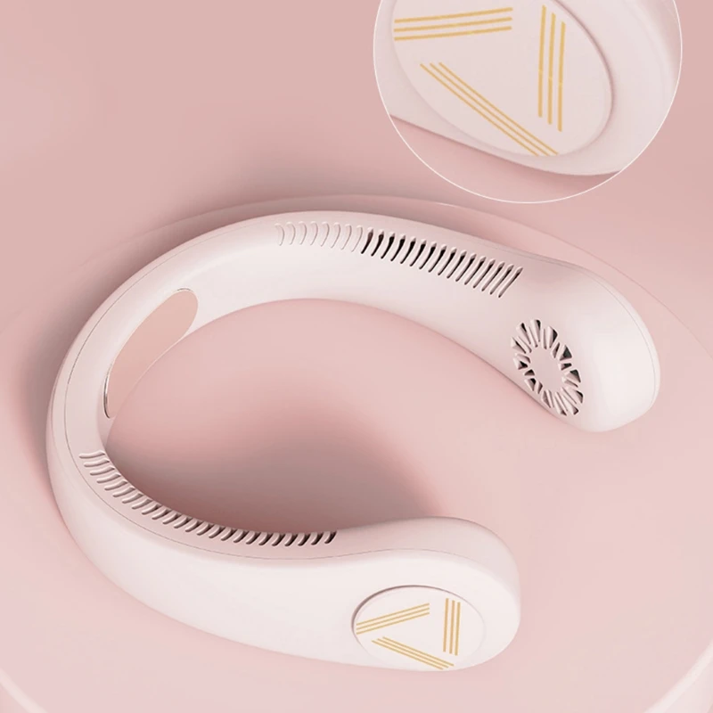 

Portable Bladeless Hanging Neck Fan Mini Air Cooler Rechargeable Small Personal Cooling Tools for Home Outdoor Office X37C