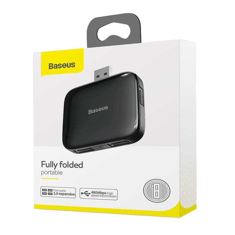 Baseus 4 порта Высокоскоростной usb-хаб несколько для настольного компьютера USB 2,0 сплиттер ноутбук адаптер портативный мульти usb-порт для док-станции Hab