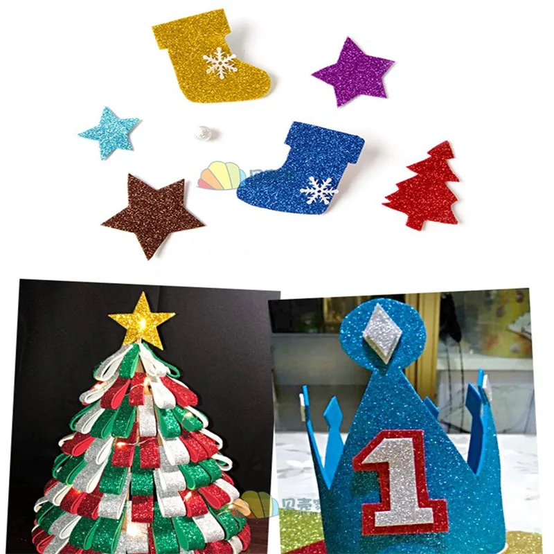 5 шт./пакет блеск пены бумажный альбом губка бумажные украшения картон Diy крафт