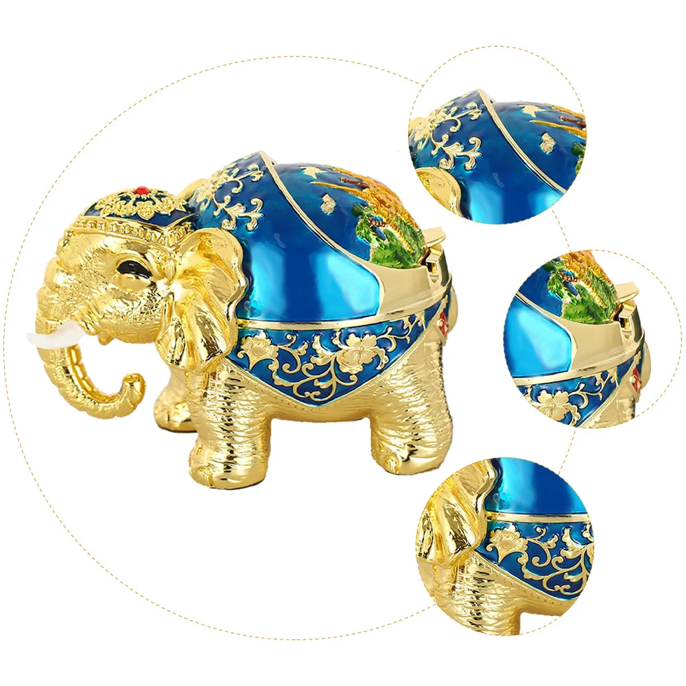 

1Pc Creative Elephant Ashtray Creative Office Ashtray Cigarette Butt Container