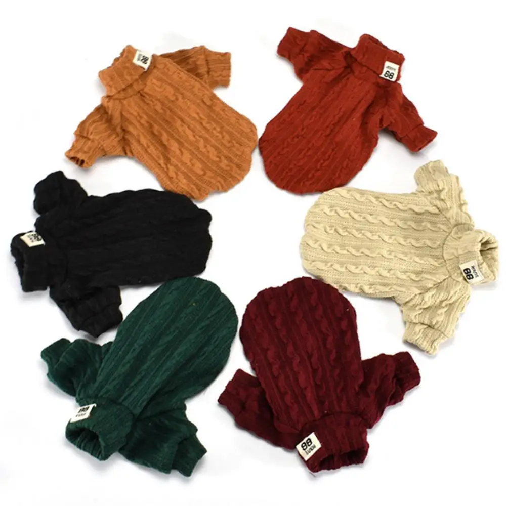 Одежда для собак средних и мелких одежда кошек пальто свитер куртка шерстяная