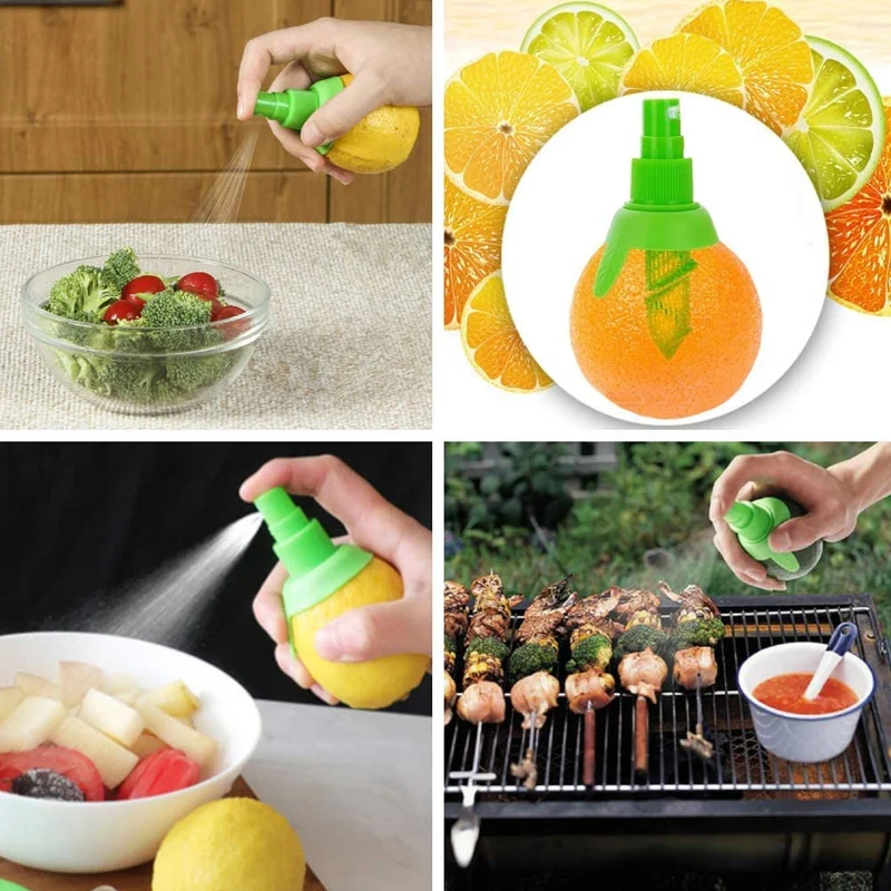 3Pcs/set Creative Lemon Orange Sprayer Manual Mist Juicer Fruit Squeezer for Salad Fresh Flavor Kitchen Cooking Tools | Дом и сад