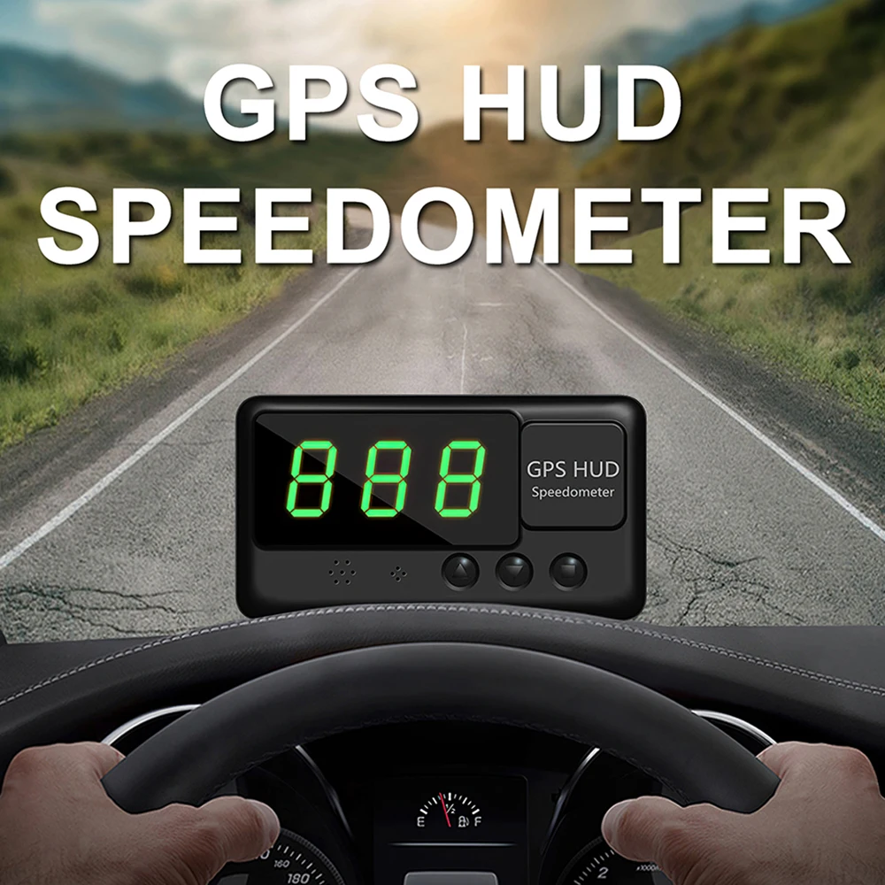 

Прибор для измерения скорости автомобиля HUD, GPS-датчик, цифровой дисплей Предупреждение лобового стекла