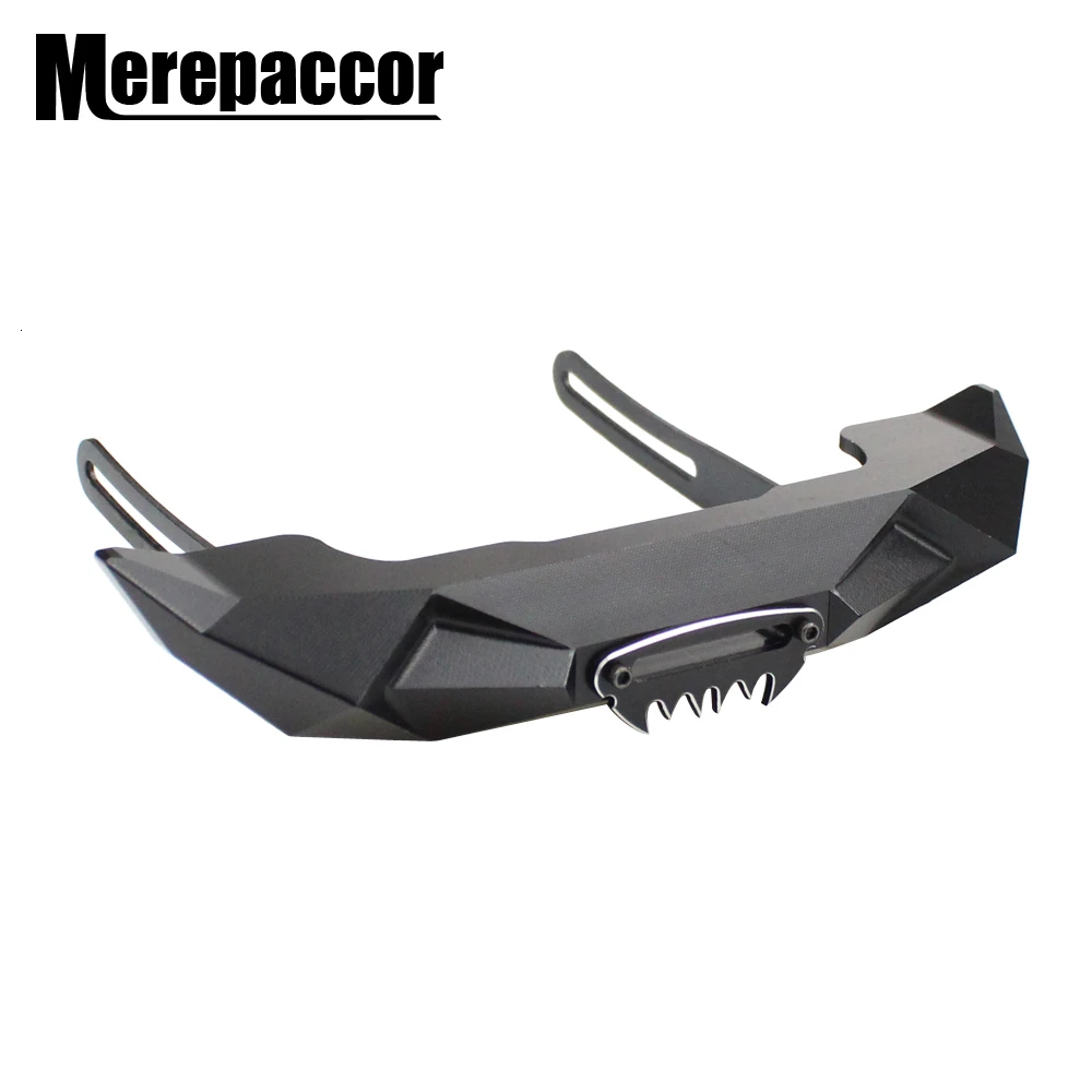 Передний бампер для 1/10 RC Crawler Defender Axial SCX10 II MEREPACCOR с лезвием из алюминиевого