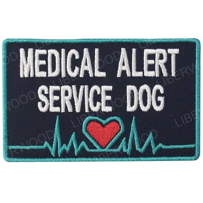 green MEDICAL ALERT Служебная терапия собака животное мед медицинская Рабочая собака в дрессировке эмблема значок k9 K-9 патч для собаки PET сбруя-жилет - Цвет: green MEDICAL ALERT
