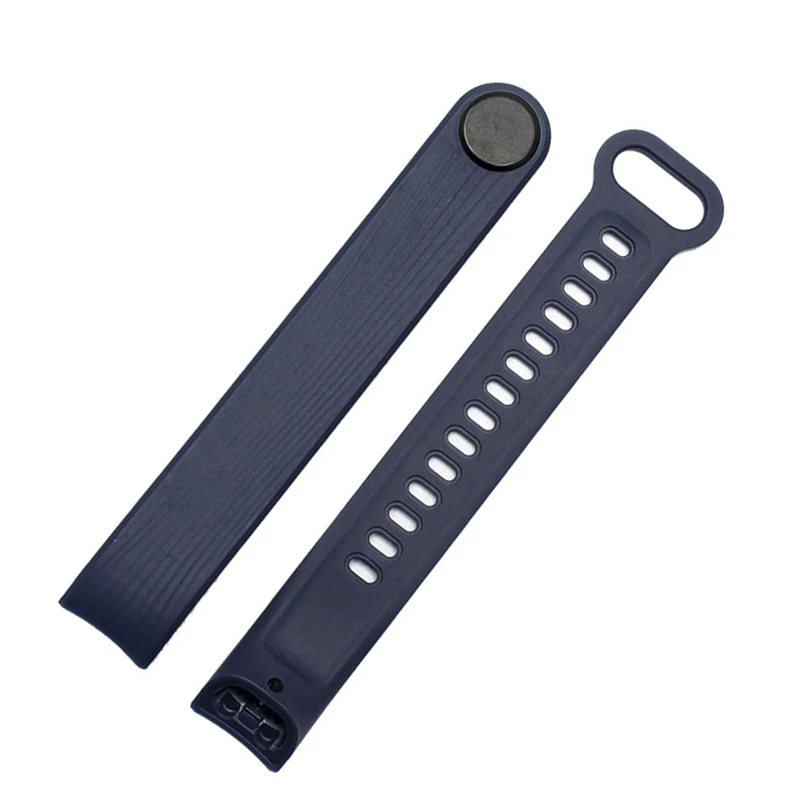 Navy blue BOORUI для huawei honor band 3 ремешок Цветной силиконовый ремешок для honor band 3 Смарт часы браслет аксессуары - Цвет: Navy blue