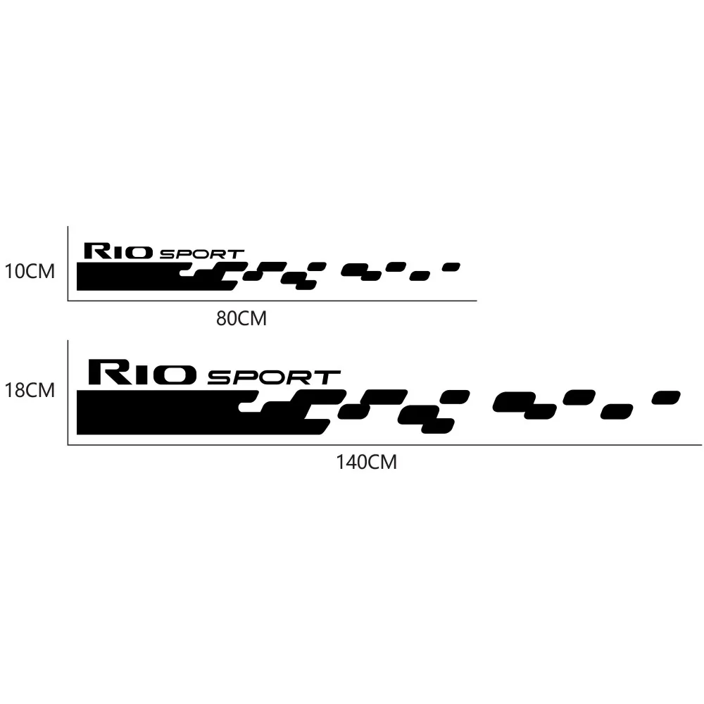 Doordash 2 шт. декоративная наклейка для автомобиля Kia RIO длинная юбка клетчатая