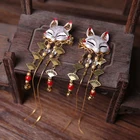 Заколка для волос с кисточками, для девочек, Винтажная заколка-пряжка для косплея, аксессуар для волос ручной работы, заколка для волос в виде кролика, 1 шт.