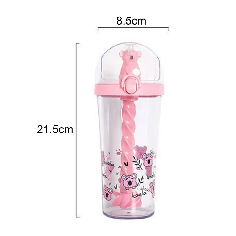 

Water Bottle Reusable Insulated Plastic Cartoon Reusable Straw Travel Cup for Home Reusable Straw Travel Cup