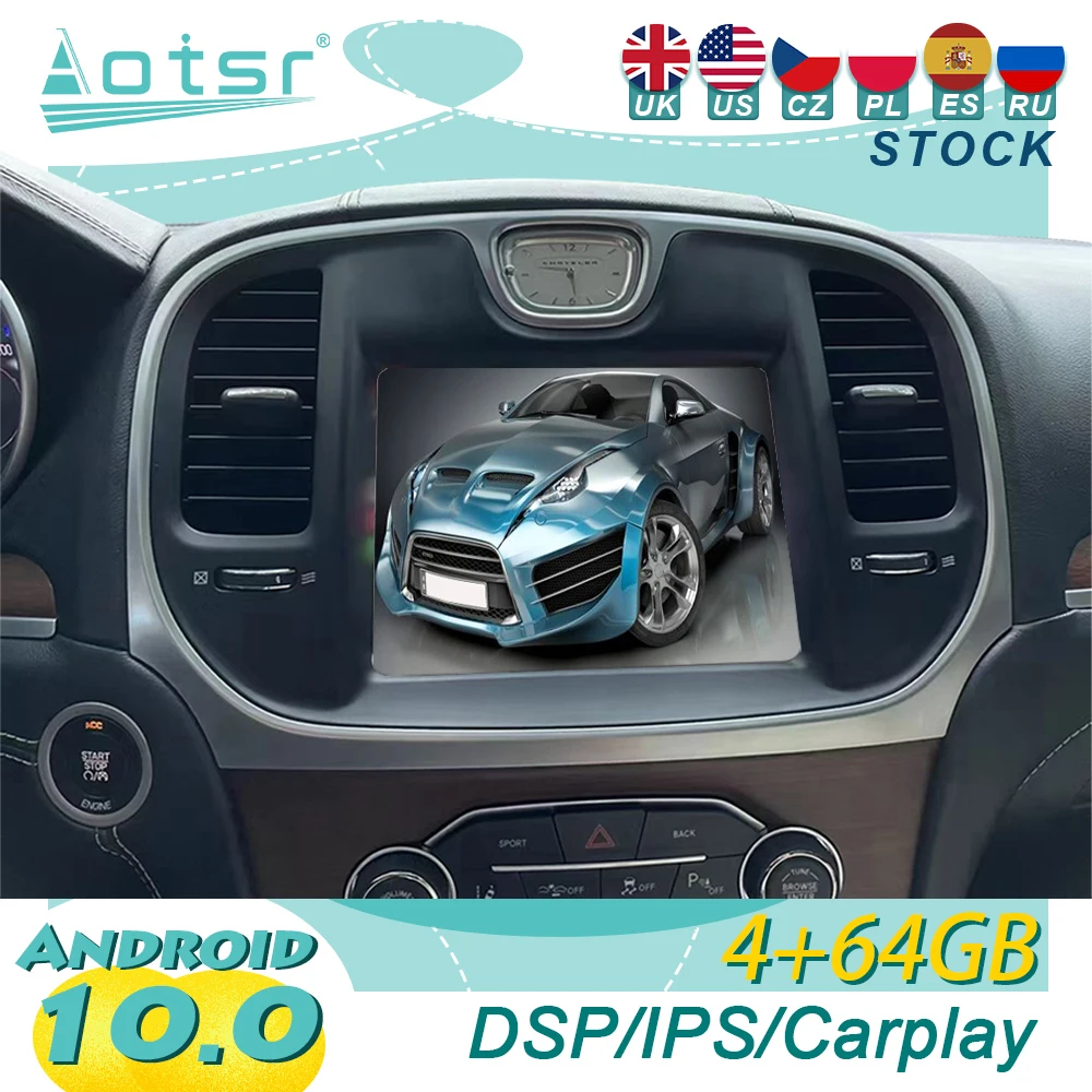 

Android 10 For Chrysler 300C Car GPS Navigation Stereo Player Streaming Media Multimedia Player Head Unit