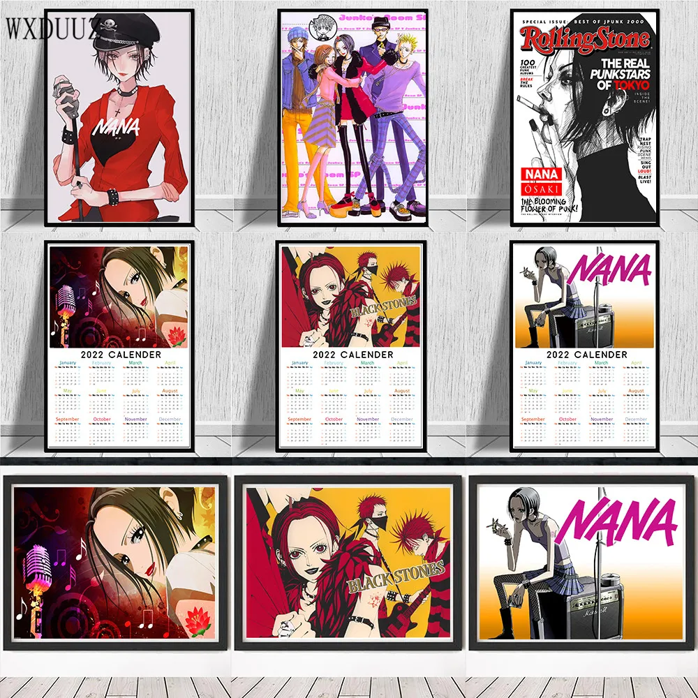 Новогодний аниме-календарь 2022 плакат Наны мультяшный анимационный календарь