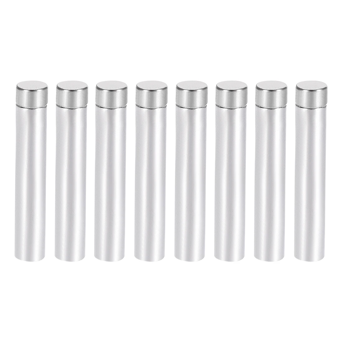 

uxcell Glass Standoff Stainless Steel Advertising Nails 6.8mm x 50mm , 8 Pcs