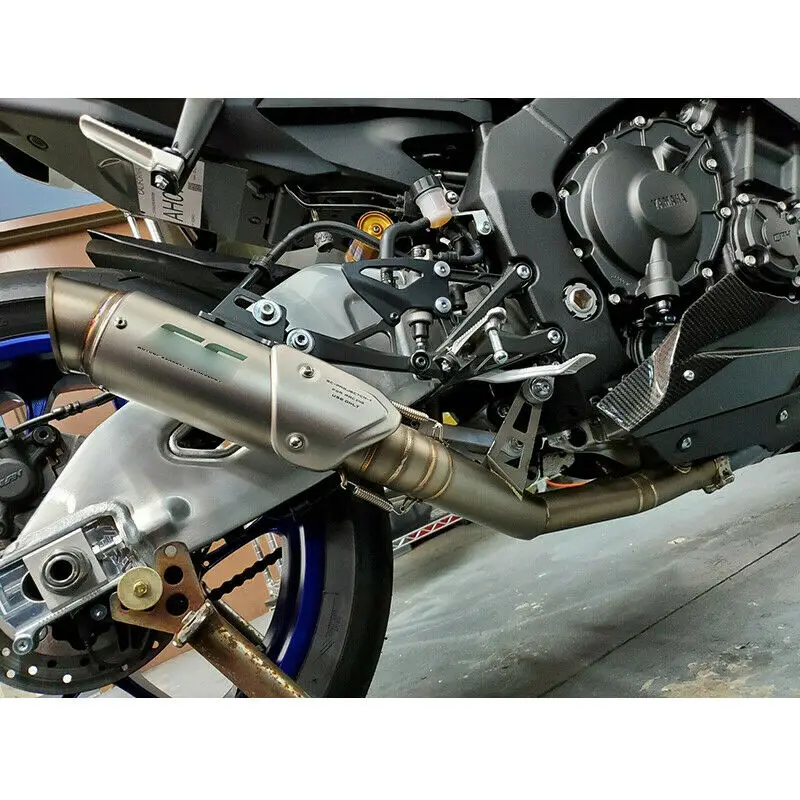 Слипоны YZF R1 мотоцикл выхлопной Системы трубы Труба среднего звена 60,5 мм ссылка глушитель выхлопной трубы для Yamaha R1