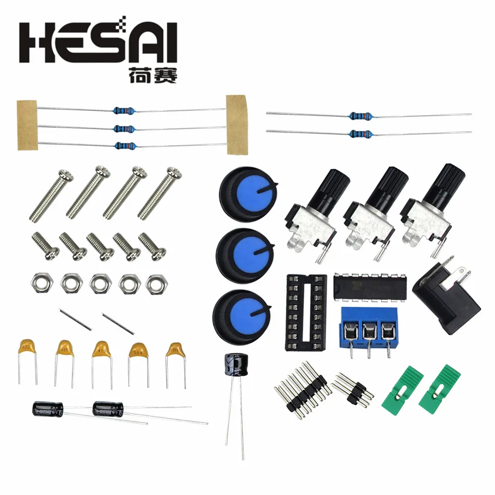 Фото XR2206 Функция Генератор сигналов DIY Kit Синусоидальный треугольник прямоугольной волны 1 Гц-1 МГц DDS с руководством №4