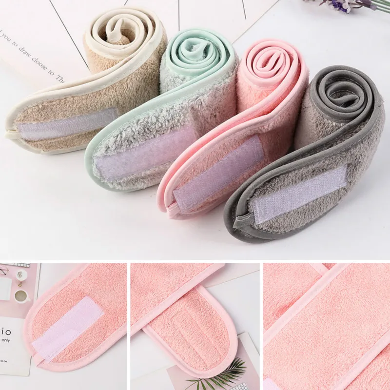 

2020 New Coral Fleece Wash Face Soft Facial Hairbands For Women Girls Headbands Headwear Bands Turban Hair Accessories