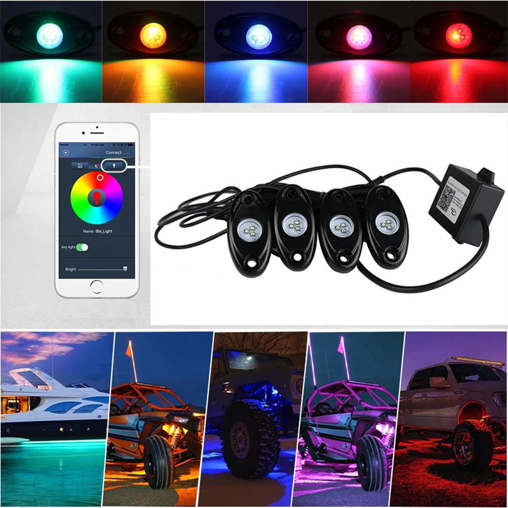 RGB подсветка светодиодная неоновая для внедорожника вездехода кроссовера