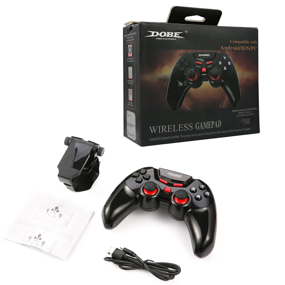 Беспроводной Bluetooth геймпад игровой контроллер джойстик с держателем для