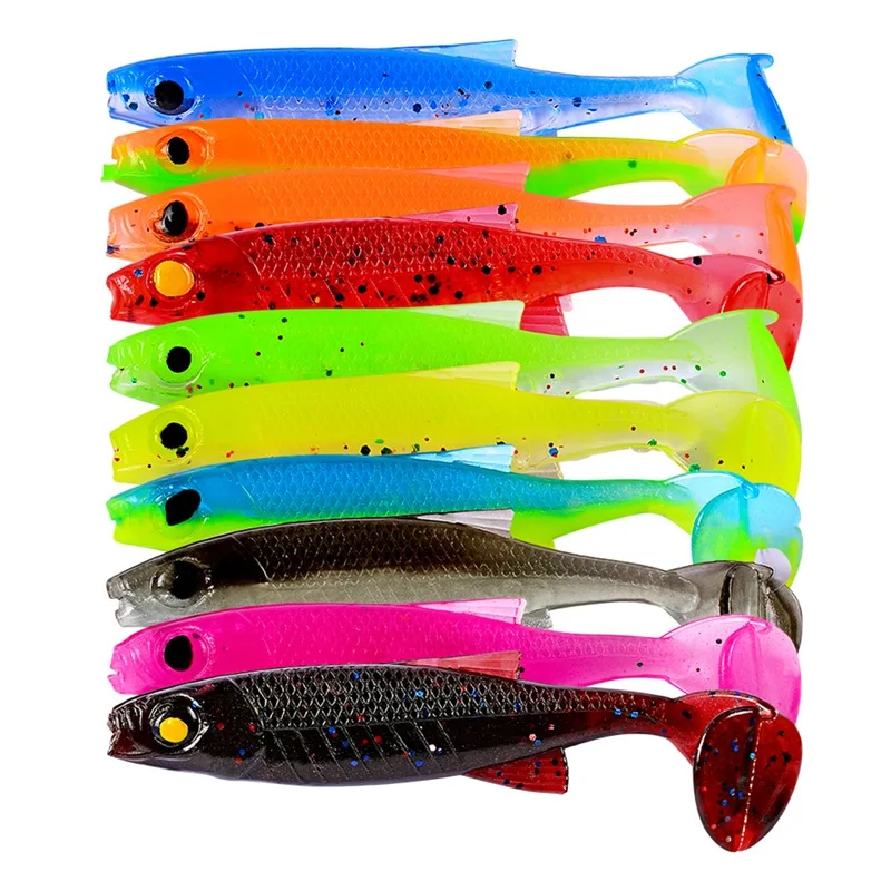 10 шт./компл. искусственная приманка искусственный хвост форма рыбы Реалистичная