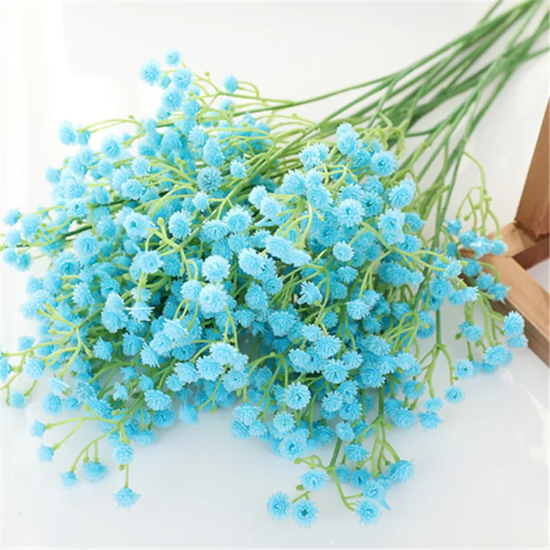 1 шт. искусственный гипсофила из ПУ один пластиковый букет Гипсофила на ощупь