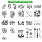 22 новых прозрачных штампов для рукоделия, скрапбукинга, фотографий