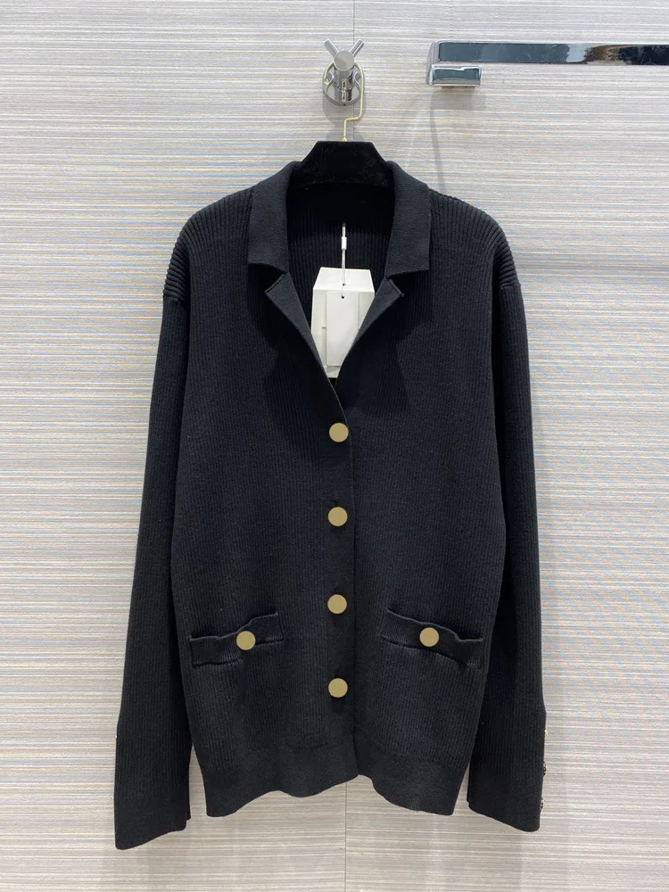 Роскошные Брендовые пальто женский модный однобортный вязаный кардиган с