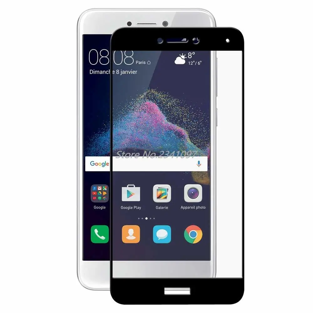 5D полное покрытие из закаленного стекла для Huawei P8 Lite 2017 Защитная пленка Honor 8 HD