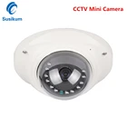 Мини-камера видеонаблюдения 1080P, объектив 180 градусов, 1,7 мм, ночное видение, антивандальная купольная домашняя камера безопасности с меню OSD