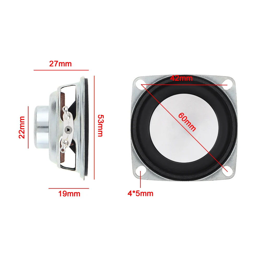 2-дюймовый 3 Вт купольный портативный динамик-динамик низкочастотный звуковой