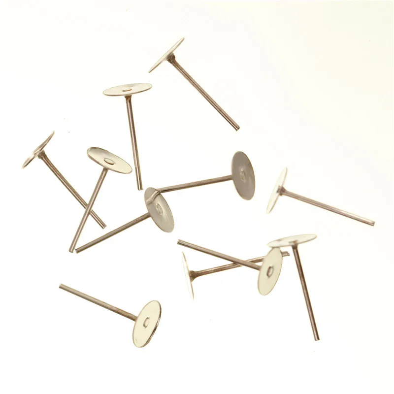 Основание для сережек-гвоздиков с античным золотым/бронзовым/серебряным