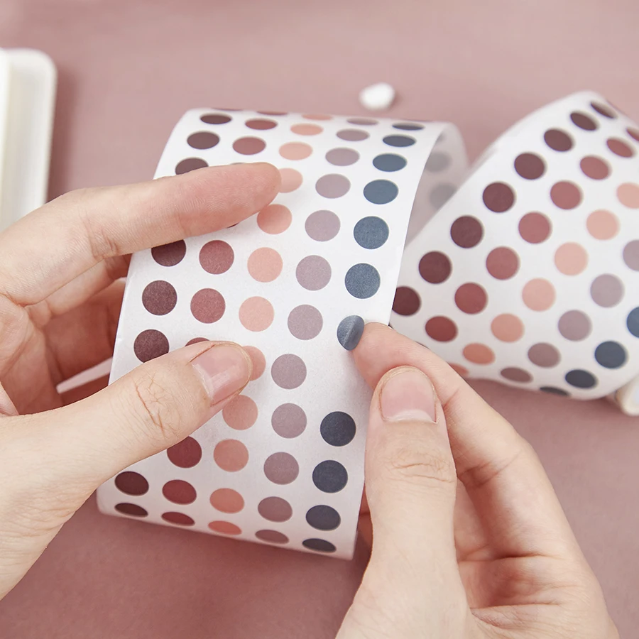 Красочные точки васи лента японская бумага DIY планировщик Маскировочная клейкие