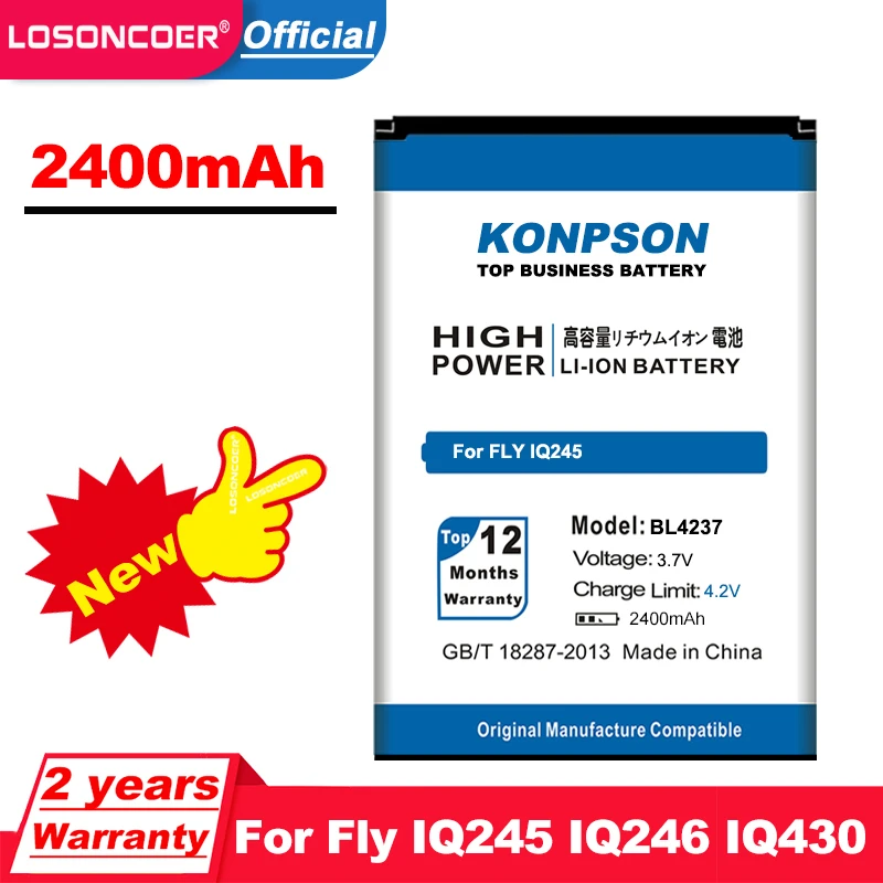 Аккумулятор BL4237 на 2400 мАч для FLY iq430 IQ430 IQ245|mobile phone battery|battery forbattery for fly |