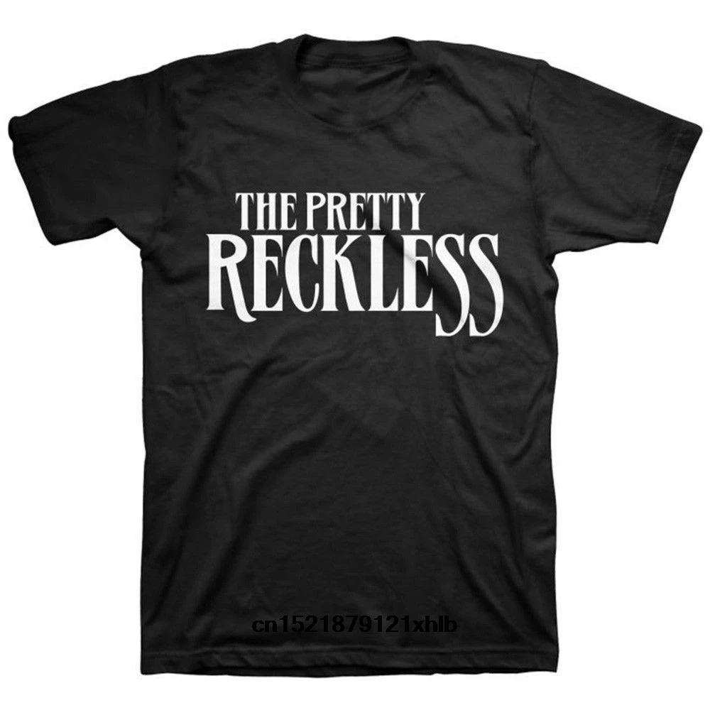 Мужская футболка с логотипом Pretty Reckless черная хит продаж летние футболки вырезом