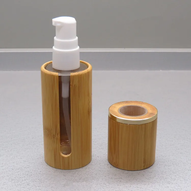 10 шт./лот 30 мл бамбуковая многоразовая портативная мини бутылка для путешествий