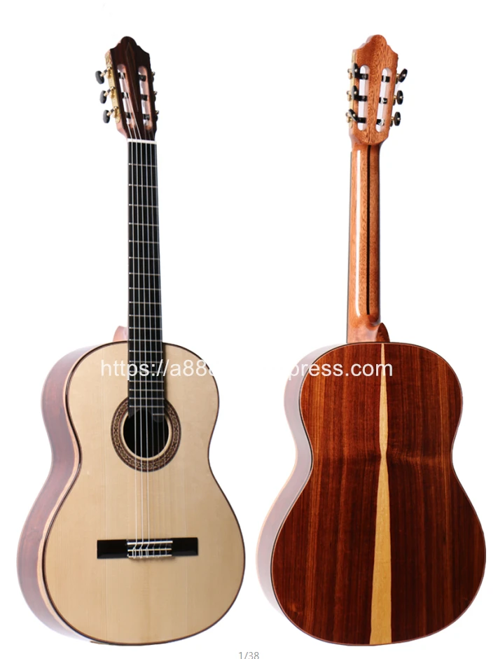 Профессиональная Акустическая классическая гитара ручной работы 39 дюймов