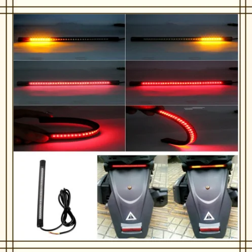 Мотоцикл светильник бар с хвостом тормоза мигающий пластина интеграции для KTM