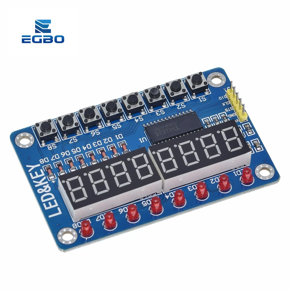 Модуль EGBO TM1638 для AVR Arduino светодиодный модуль с 8 бит 1 шт. | Электронные компоненты