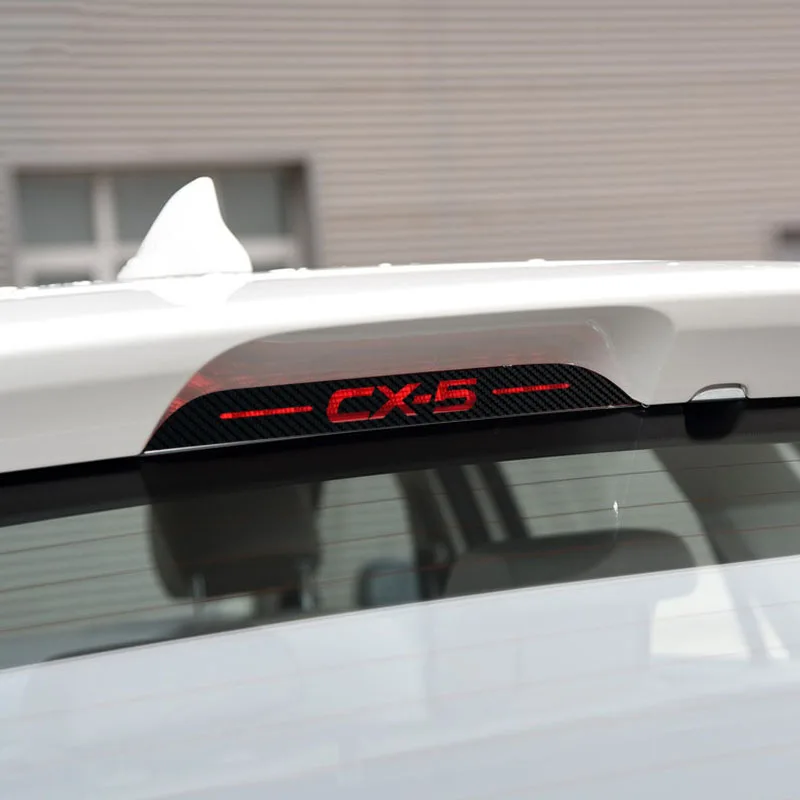 For Mazda CX-5 CX5 2021 Accessories Carbon Fiber Car Brake Light Stickers Refit Body Exterior decoration Sticker 1pcs | Автомобили и