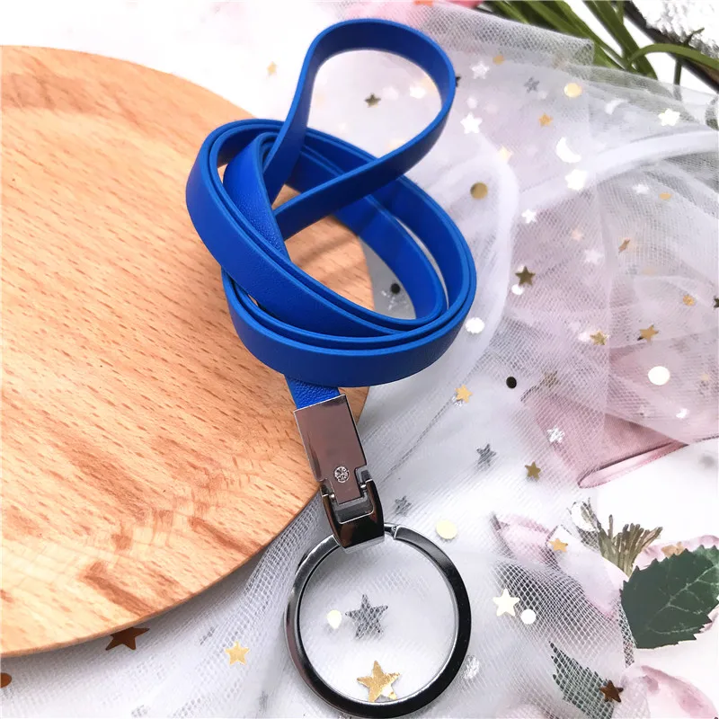 Модный деловой ремень из ПУ кожи шейный ремешок для удостоверения пропуска