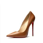 Туфли-лодочки женские на высоком каблуке, пикантные, красная подошва, модные туфли-лодочки, высокий каблук, для вечевечерние НКИ, свадьбы, весна-лето