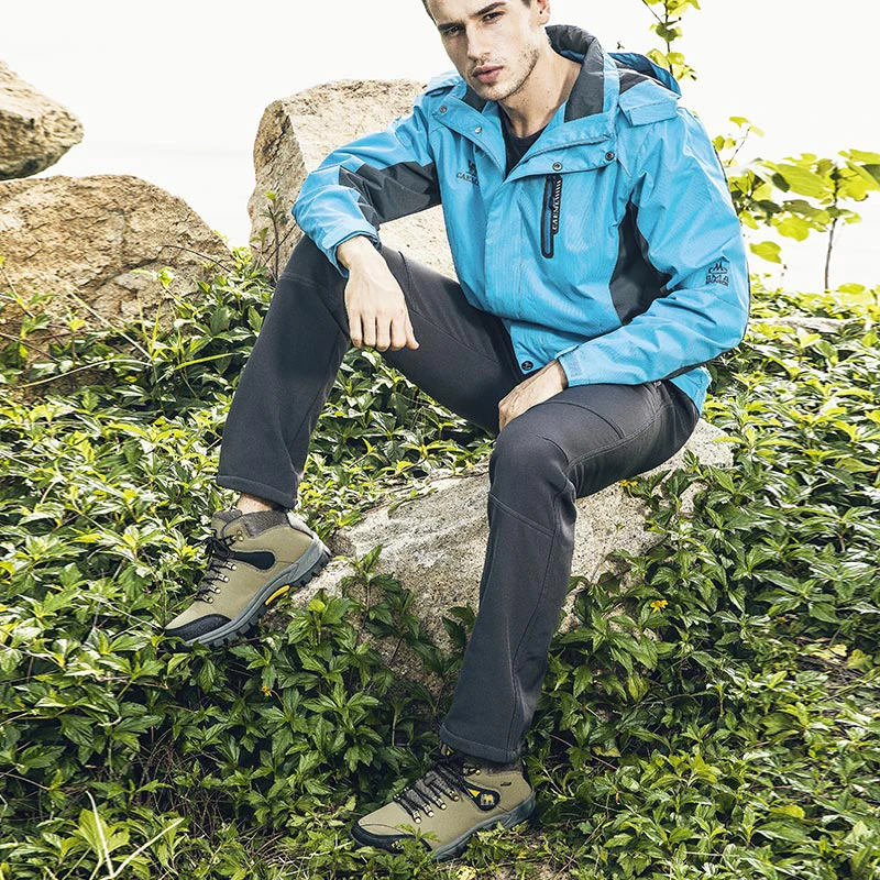 Мужские альпинистские ботинки противоскользящие походные бутсы обувь для охоты