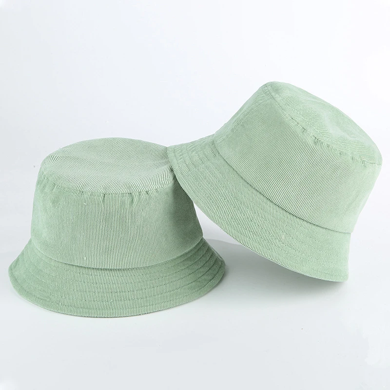 Пустая Вельветовая шляпа ведро для женщин весна осень простая Мужская Панама